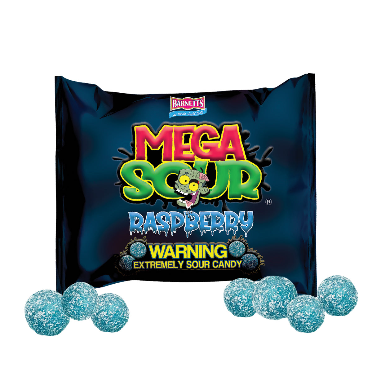 Barnett Sweets Mega Sour Candy Raspberry
