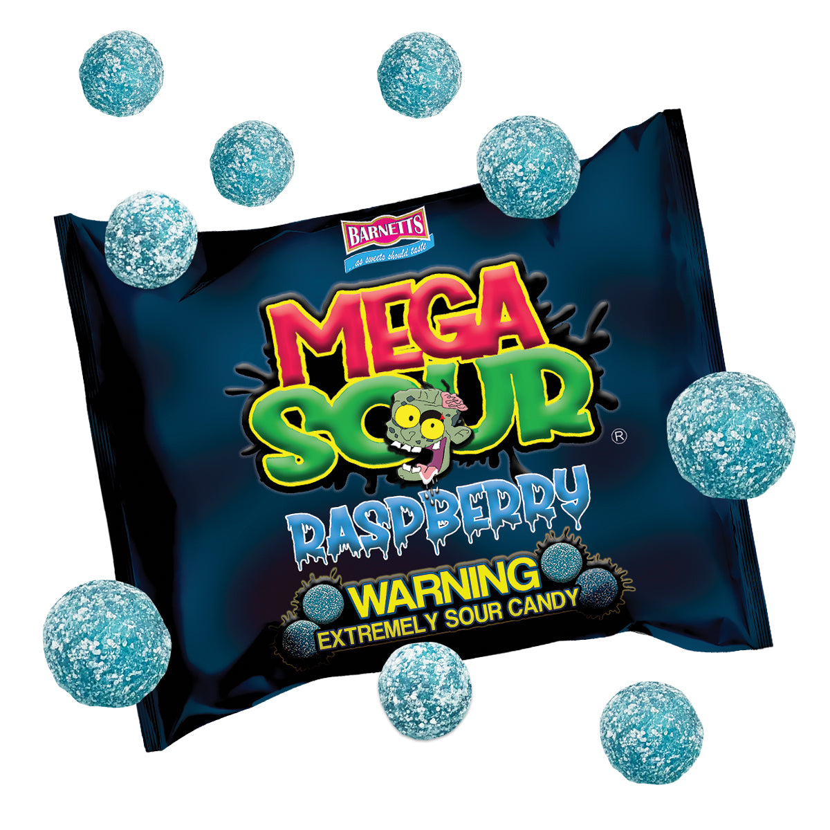 Barnett Sweets Mega Sour Candy Raspberry