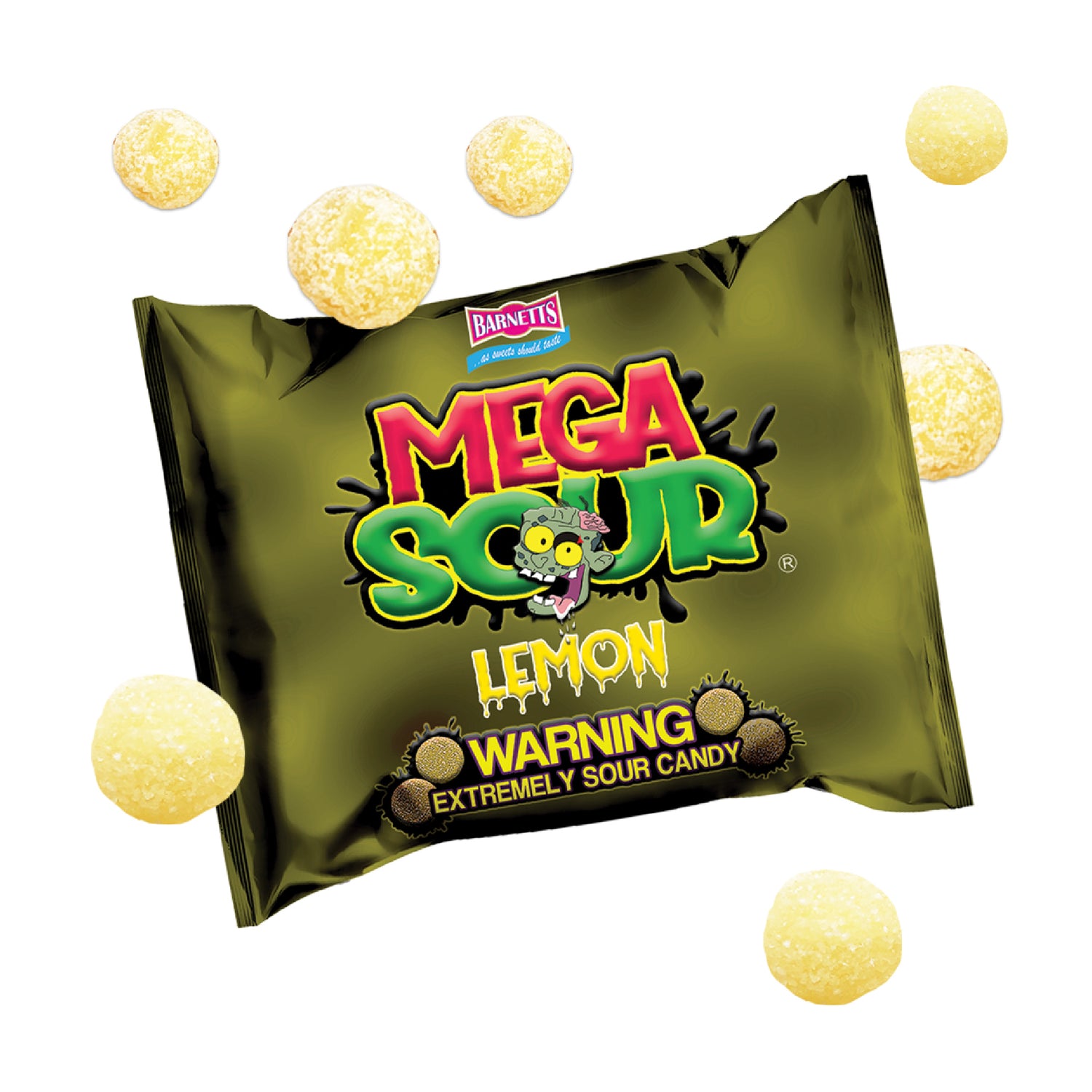3 Pack Bundle Pack - Barnett Sweets Mega Sour Candy Lemon