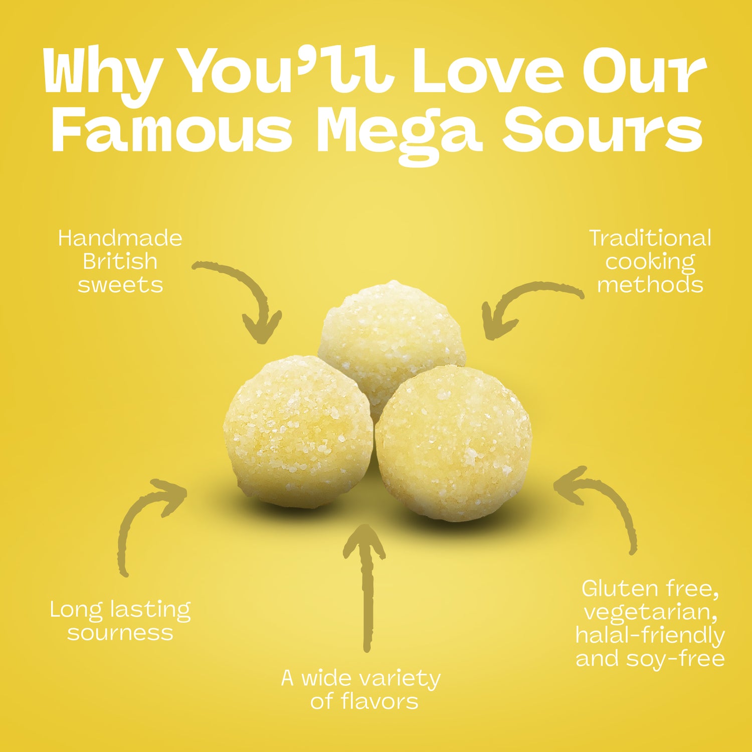 3 Pack Bundle Pack - Barnett Sweets Mega Sour Candy Lemon