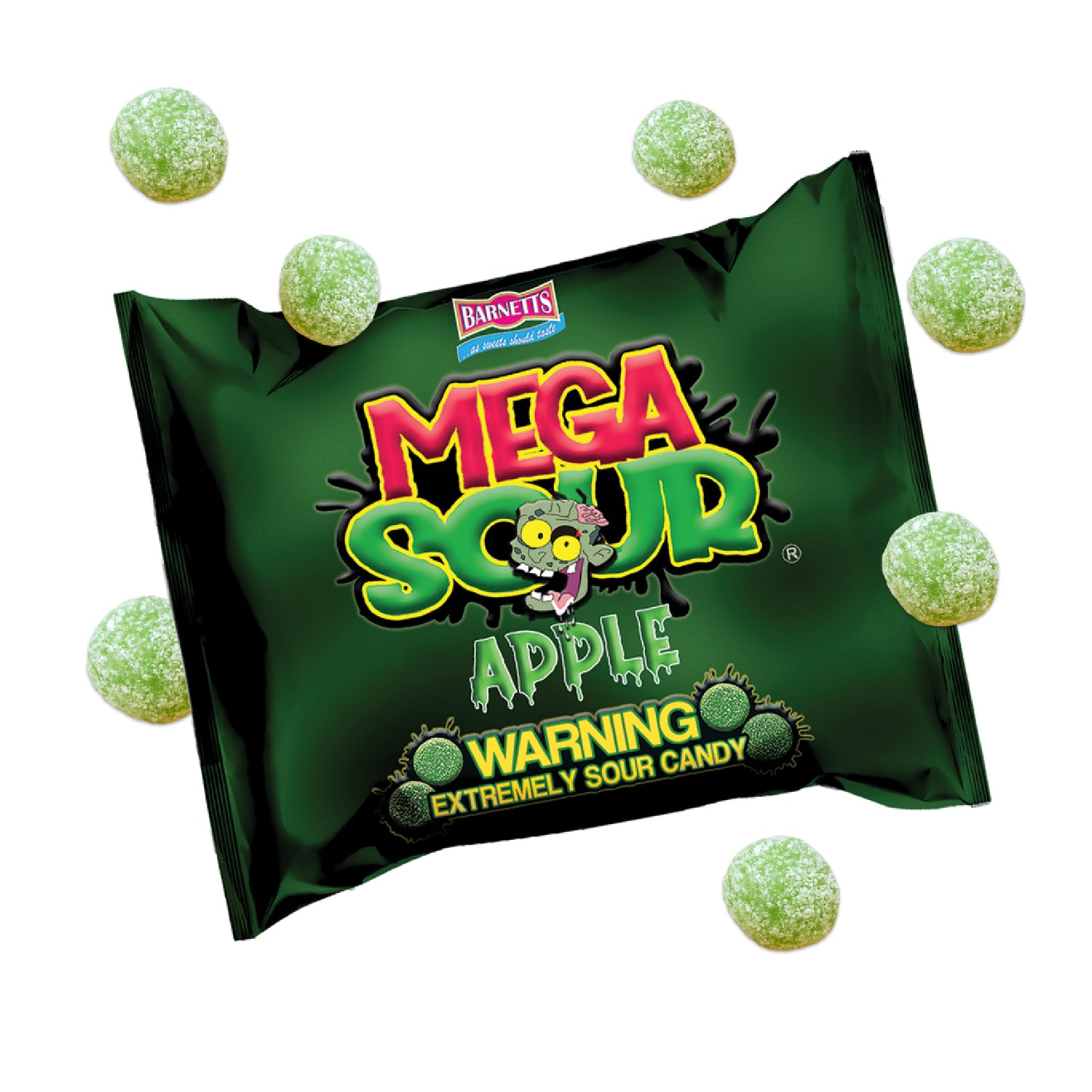 3 Pack Bundle Pack - Barnett Sweets Mega Sour Candy Apple