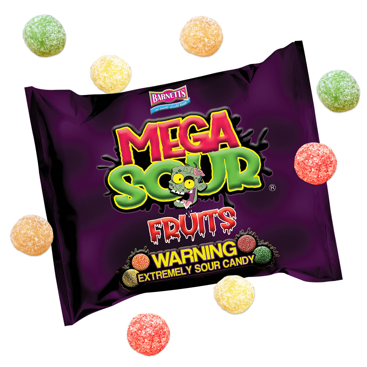 4 Pack Bundle Pack - Barnett Sweets Mega Sour Candy