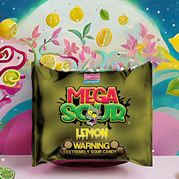 Barnett Sweets Mega Sour Candy Lemon