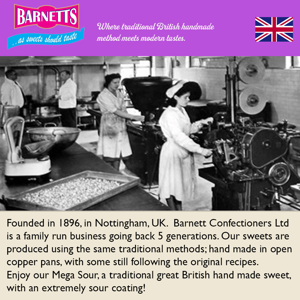 Barnett Sweets Mega Sour Candy Lemon