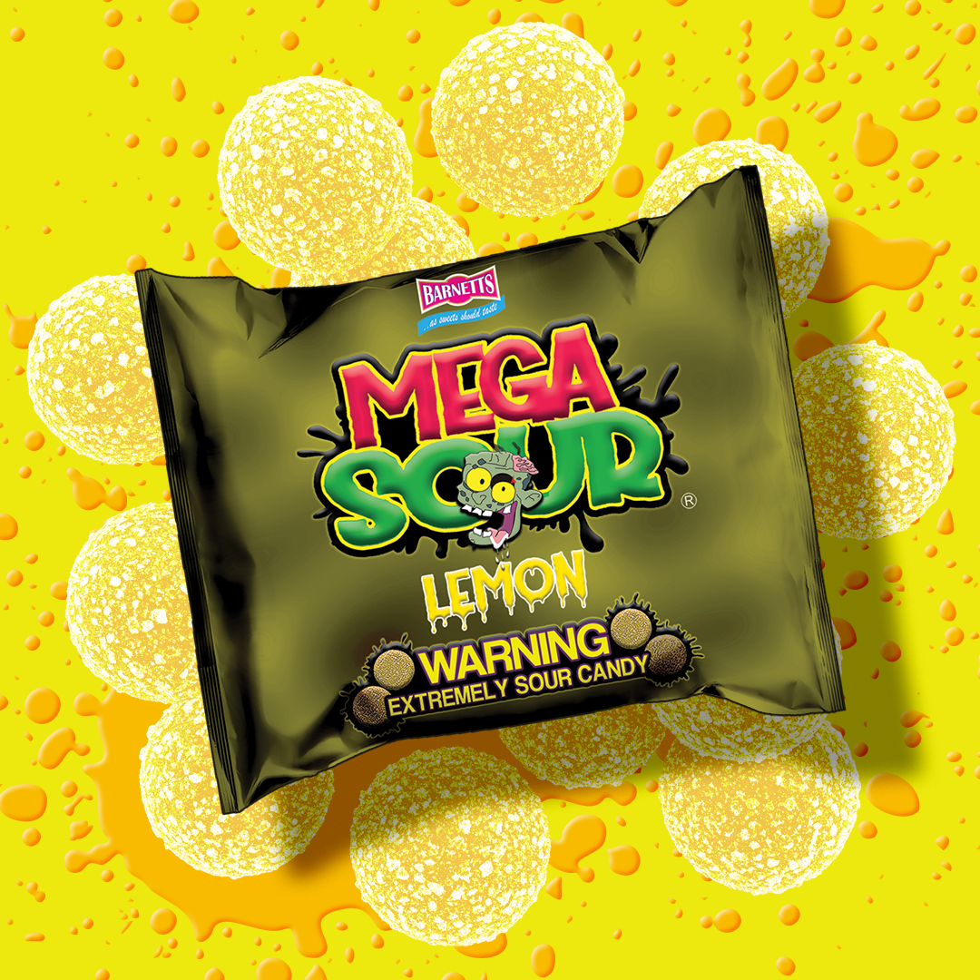 Barnetts Mega Sour Candy Lemon - Trendy Sweet Bags - Traditionally Han ...