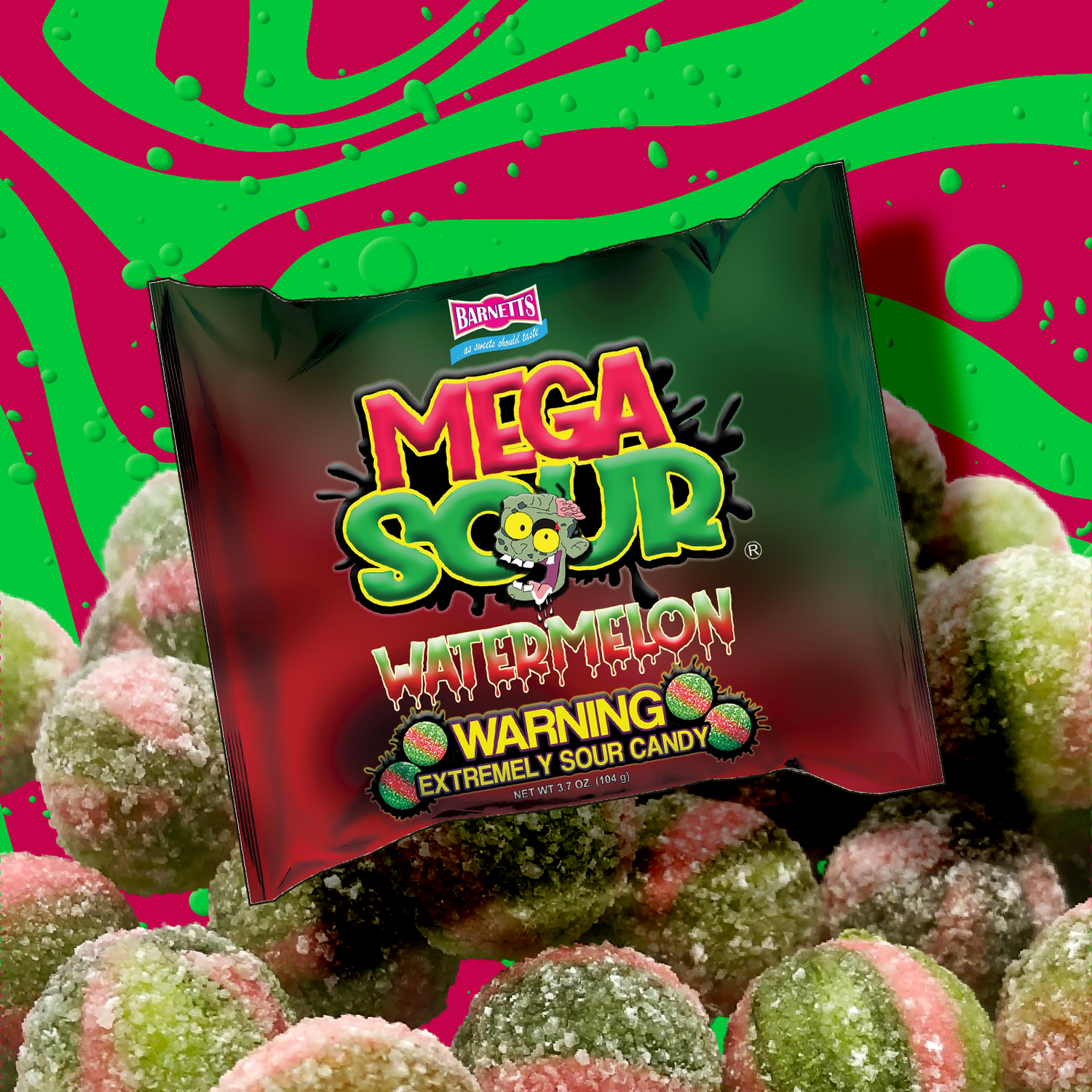 Barnetts Mega Sour Watermelon